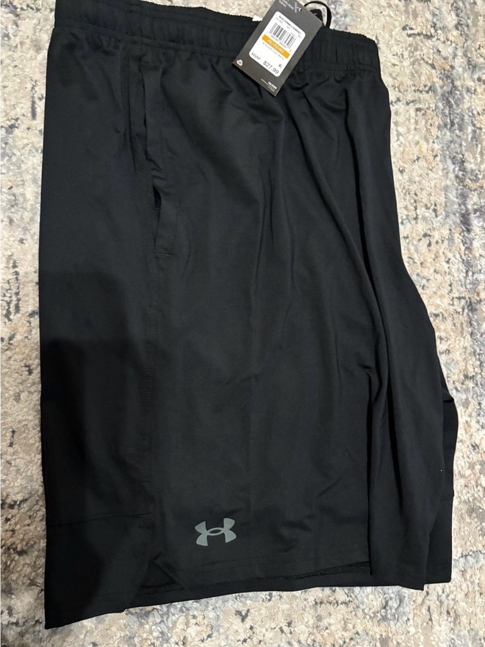 Under Armour Black Men's Training Shorts with Reflective Logo